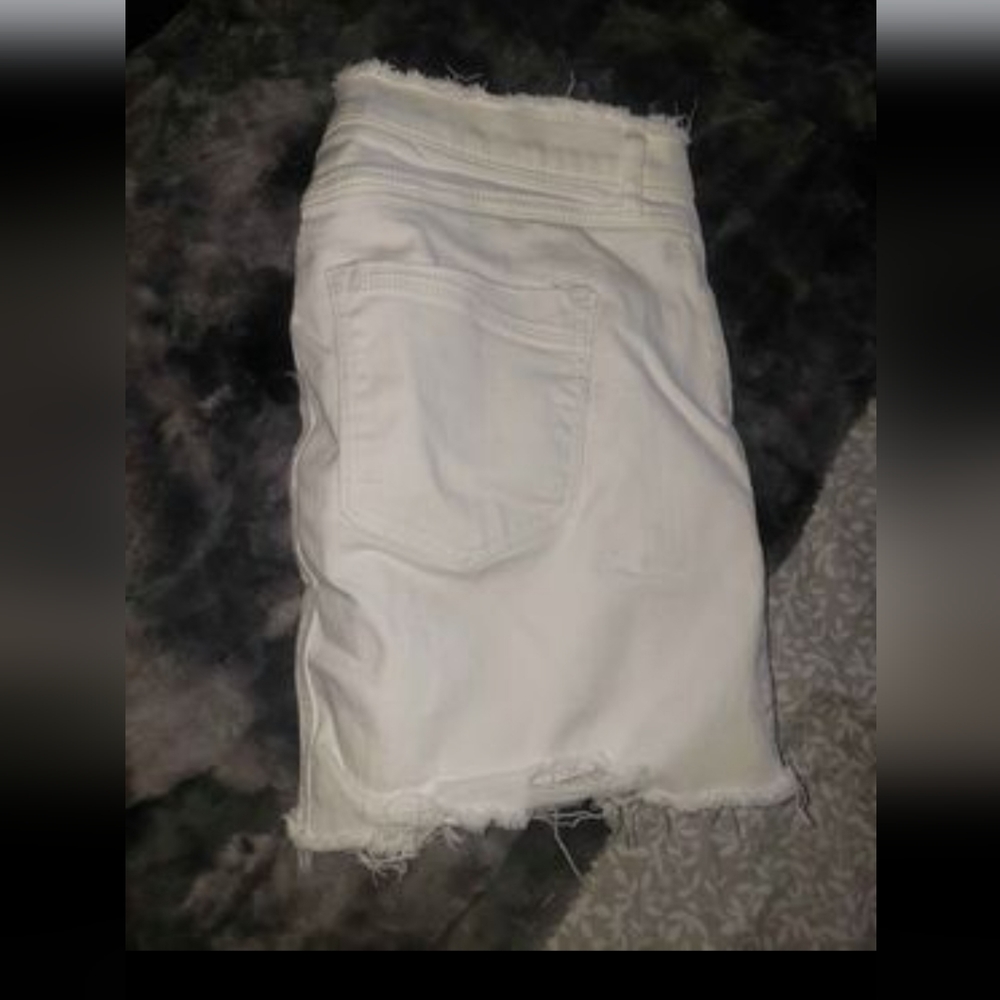 Express mini Jean skirt white size 8